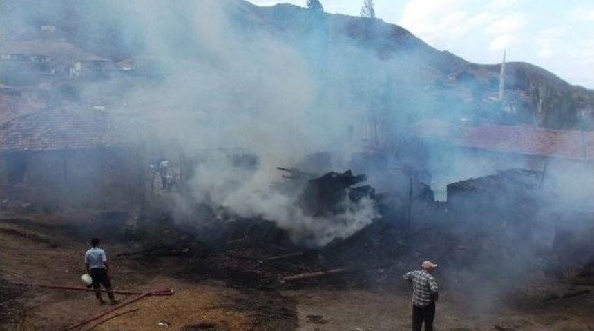 Çorum’da Yangın: 5 Büyükbaş Hayvan Telef Oldu