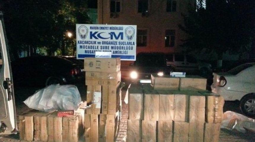 Nusaybin&rsquo;de 58 Bin 90 Paket Ka&ccedil;ak Sigara Ele Ge&ccedil;irildi