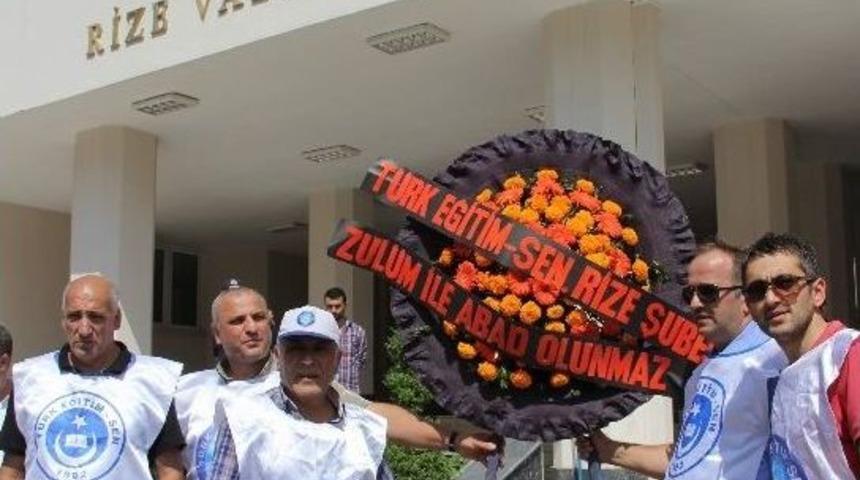 &Ouml;ğretmenlerden Darağa&ccedil;lı Eylem