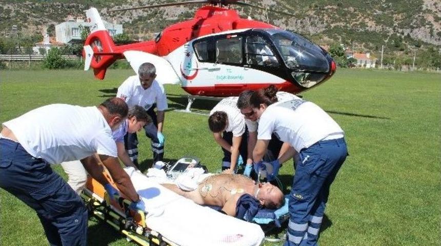Bodrum&rsquo;lu Hasta Hava Ambulans İle İzmir&rsquo;e Sevk Edildi