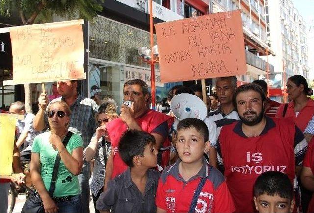 22 Gündür Oturma Eylemi Yapan Parkomat Çalışanları, Başkan Kocamaz’dan Sorunlarına Çözüm İstedi