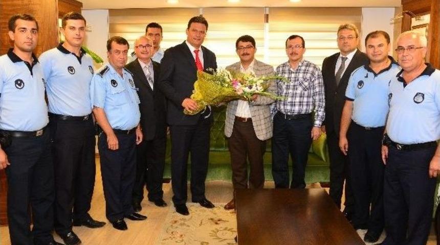 Zabıta Teşkilatından Başkan Çelik’e Ziyaret