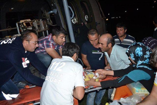 Yozgat'ta, Kolu Patoz Makinesine Sıkışan Çocuk Yaralandı