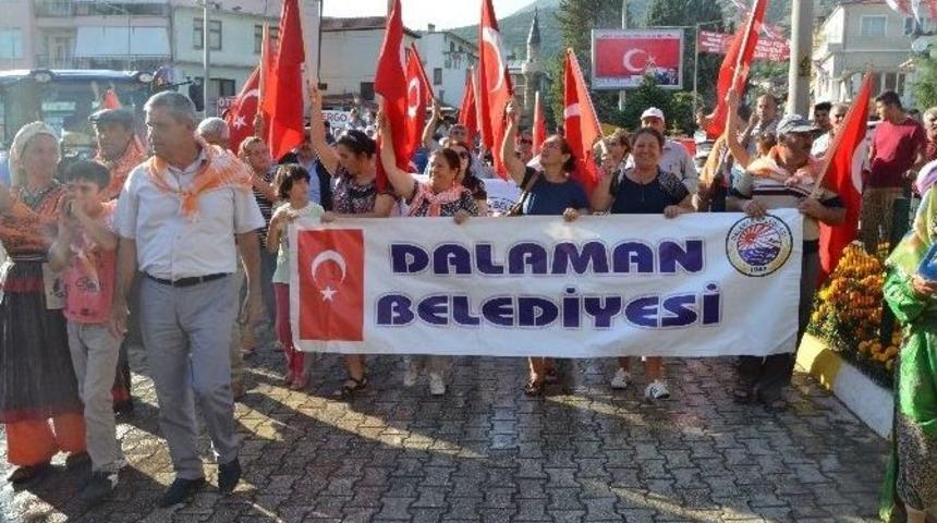 Dalaman Belediyesi Elmalı Y&ouml;r&uuml;k Festivali&rsquo;ne Katıldı
