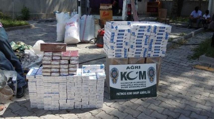 Ağrı&rsquo;da &Ccedil;eyiz Eşyaları Arasında Ka&ccedil;ak Sigara