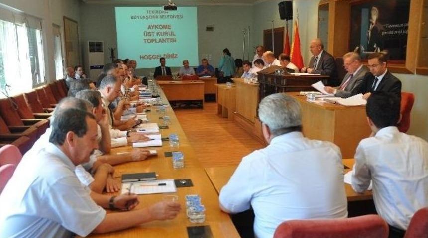 Tekirdağ B&uuml;y&uuml;kşehir Belediyesi Aykome &Uuml;st Toplantısı Ger&ccedil;ekleştirildi