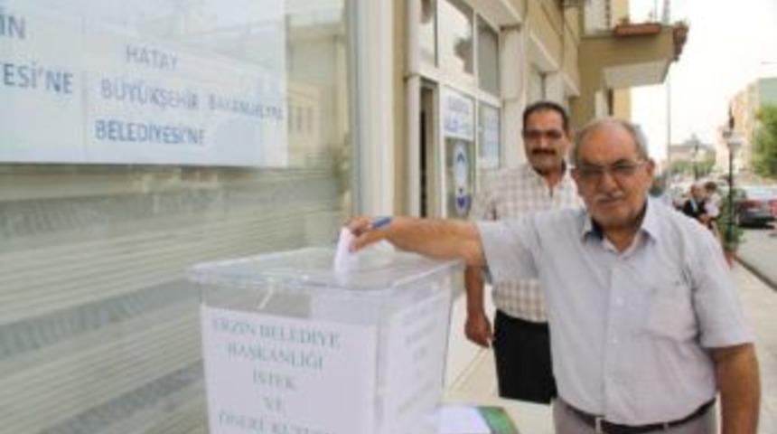 Erzin Belediyesi&rsquo;nden İstek Ve &Ouml;neri Kutusu