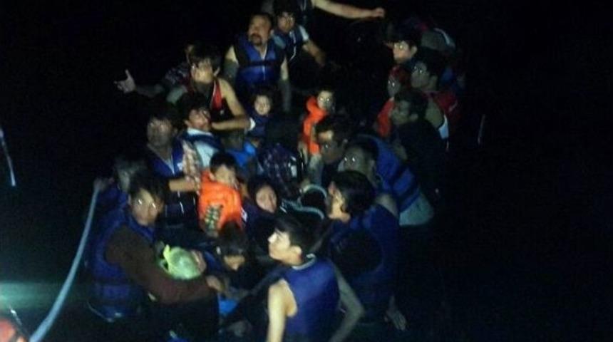 Ege&rsquo;de 63 Ka&ccedil;ak G&ouml;&ccedil;men Kurtarıldı