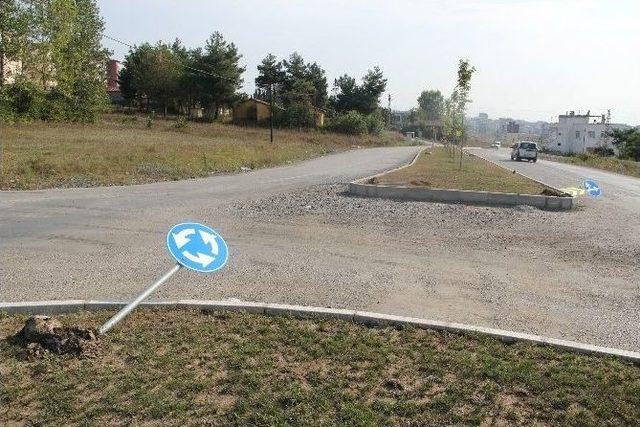 Şehir Magandaları Trafik Levhalarını Yıktı