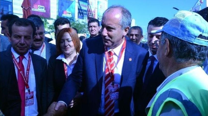 Chp Genel Başkanlığına Adaylığını Açıklayan İnce, Kurultaya Yürüyerek Geldi