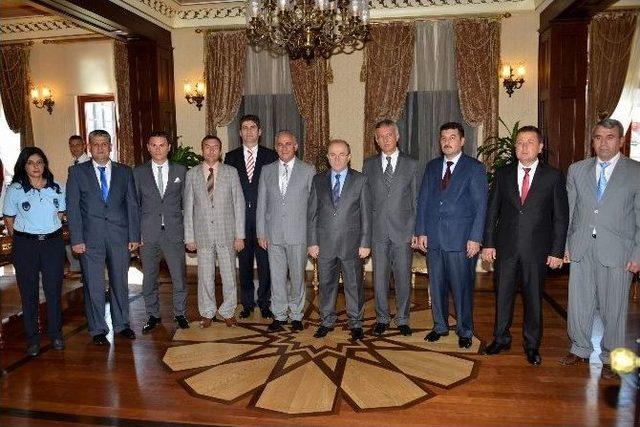 Vali Öztürk Zabıta Heyetini Kabul Etti 1