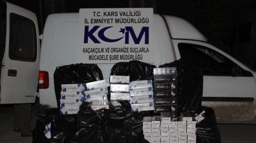 Kars&rsquo;ta Ka&ccedil;ak Sigara Ve İ&ccedil;ki Ele Ge&ccedil;irildi