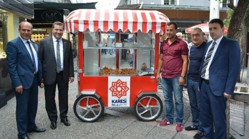 Karesi&rsquo;de Esnafa Tek Tip Tezgah