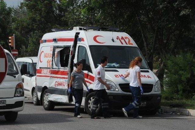Kazaya Giden Ambulans Kaza Yaptı