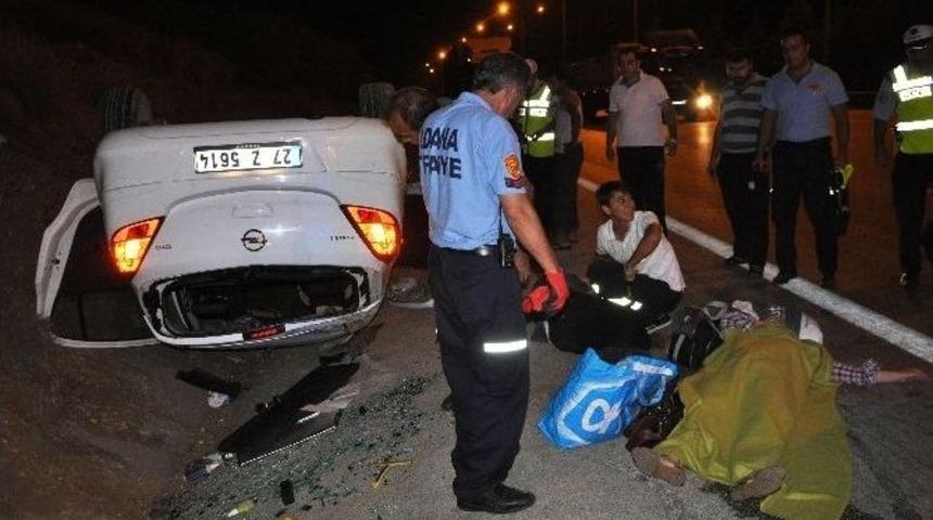 Tır&rsquo;ın Sıkıştırdığı Otomobil Takla Attı: 3 Yaralı