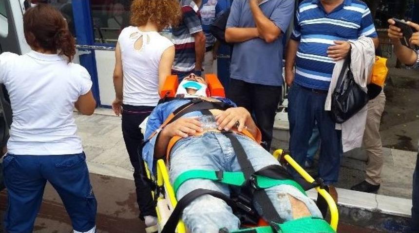 İkinci Kattan D&uuml;şen İş&ccedil;i Yaralandı