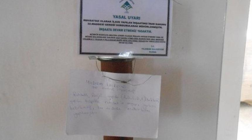 Orhangazi &Uuml;niversitesi&rsquo;nin Ruhsatsız Ek İnşaatı M&uuml;h&uuml;rlendi