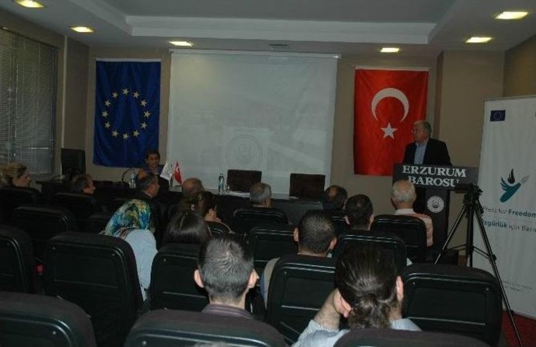 &ldquo;&ouml;zg&uuml;rl&uuml;k İ&ccedil;in Basın&rdquo; Projesi Eğitim Toplantısı Erzurum&rsquo;da Yapıldı