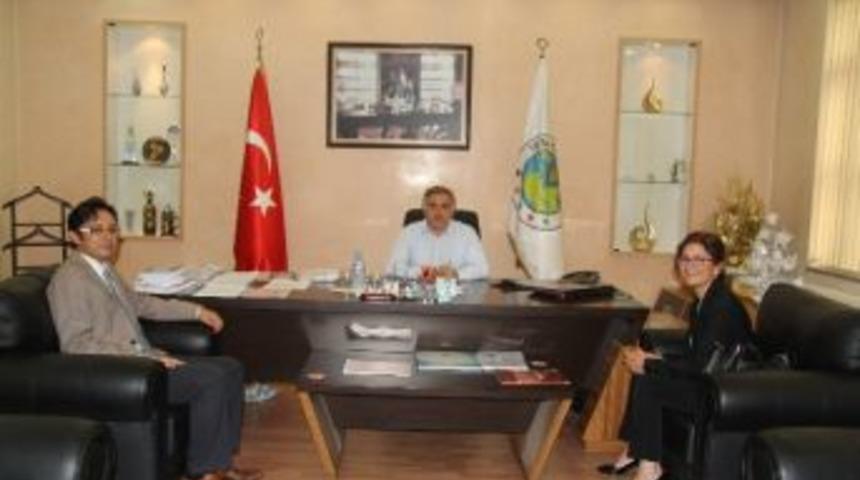 Halkbank M&uuml;d&uuml;r&uuml;&rsquo;nden Başkan İnci&rsquo;ye Ziyaret