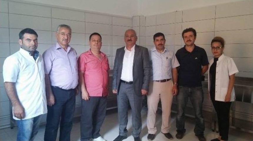 Yılmaz Dsyb S&uuml;t Toplama Merkezinde İncelemelerde Bulundu