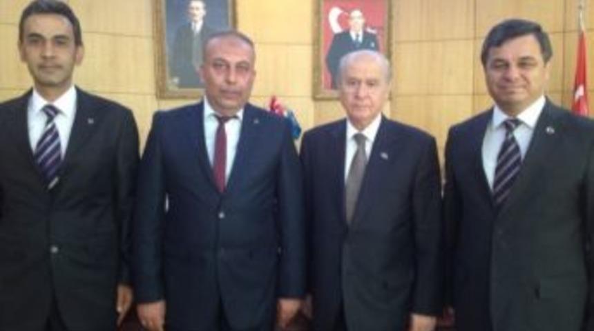 Mhp Genel Başkanı Bah&ccedil;eli, Anamur Heyetini Kabul Etti