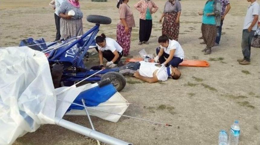 Adana&rsquo;da Microlight Tipi Ucak D&uuml;şt&uuml;: 1 &Ouml;l&uuml;