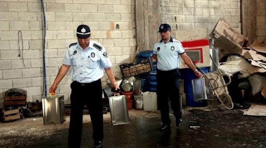 Şehitkamil Zabıtası&rsquo;ndan Sahte Zeytinyağı Operasyonu