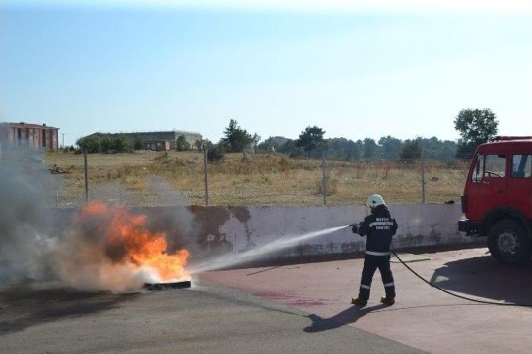 Besaş S&uuml;t Tesislerinde Yangın Tatbikatı