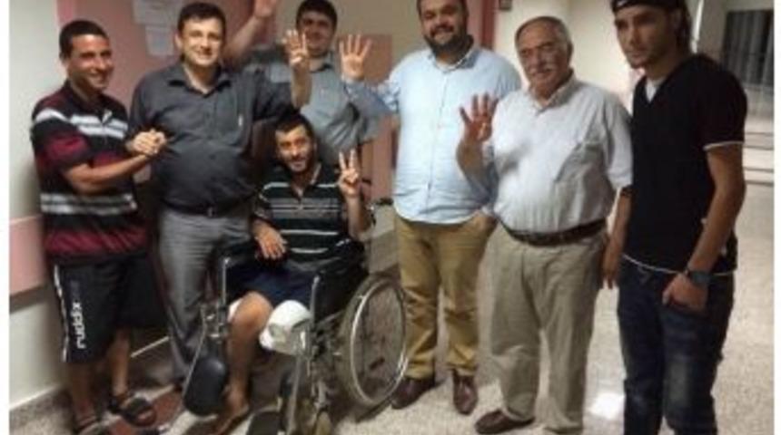 Başkan Kayacan Filistinli Yaralıları Ziyaret Etti