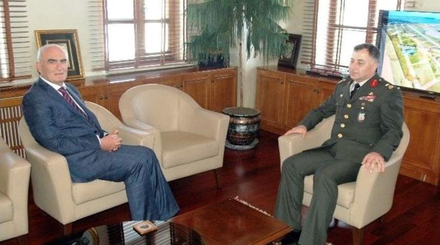 Garnizon Komutanı Kahveci&rsquo;den Yılmaz&rsquo;a Ziyaret