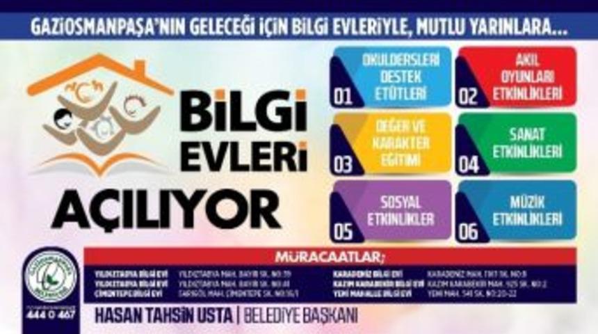Gaziosmanpaşa Belediyesi Bilgi Evleri Kurs Kayıtları Başladı