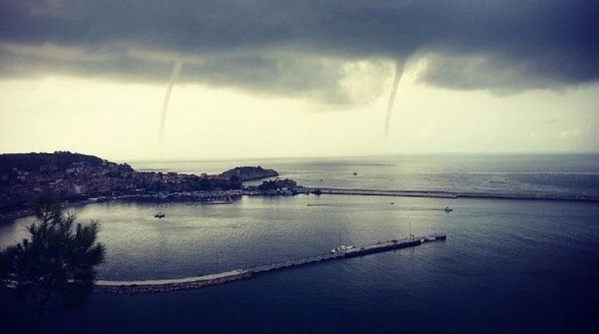 Amasra&rsquo;da Hortum Paniği Yaşandı