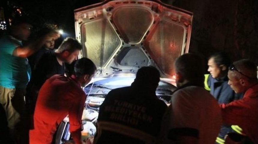 Milas&rsquo;ta Hareket Halindeki Ara&ccedil; Alev Aldı