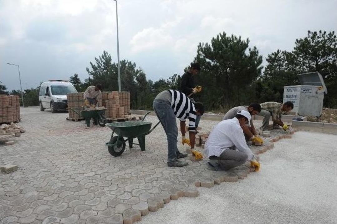 Kent Ormanı Ara&ccedil; Yollarına Kilit Parke Taşı