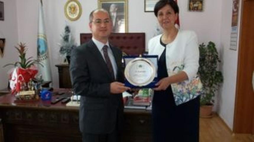 Kaymakam Yaman&rsquo;dan Başkan G&uuml;neş&rsquo;e Veda Ziyareti