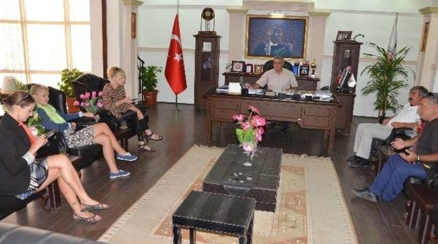 Litvanyalı Gazetecilerden Başkan Şaşmaz&rsquo;a Ziyaret