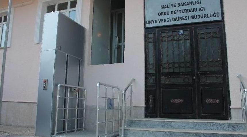 Ünye Vergi Dairesi Engelleri Kaldırdı