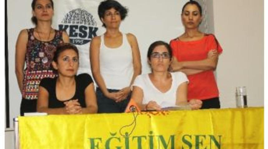 Eğitim Sen&rsquo;li Kadınlar &rsquo;tecav&uuml;z Ve Şiddeti&rsquo; Protesto Etti