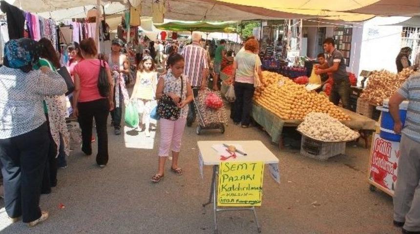 Pazarcılar Semt Pazarı İ&ccedil;in İmza Kampanyası Başlattı