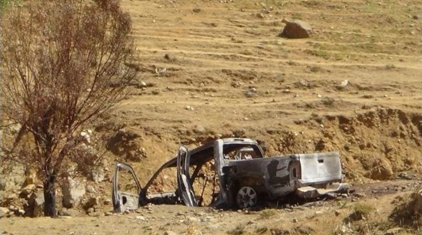 Kulp-muş Karayolunda Yakılan Ara&ccedil; Halen Kaldırılmadı