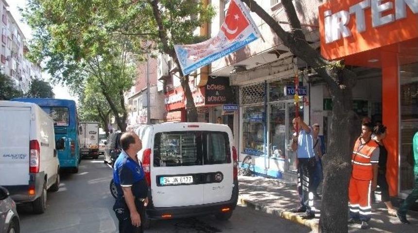 Zabıta Ekipleri Kaldırım İşgallerine M&uuml;dahale Etti