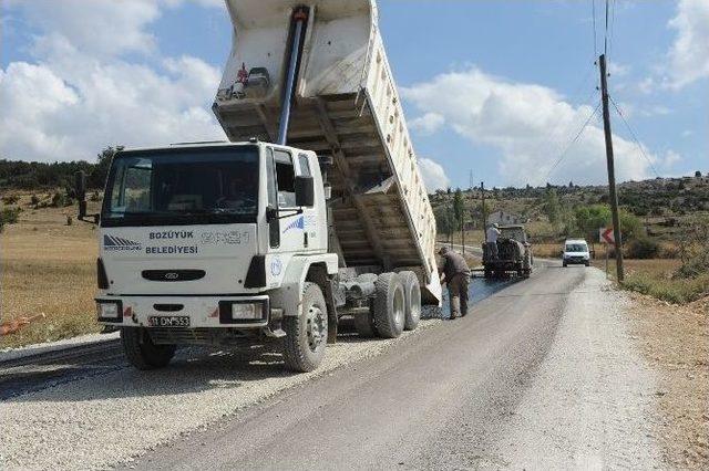 Musapınarı Yolunda Asfalt Çalışması