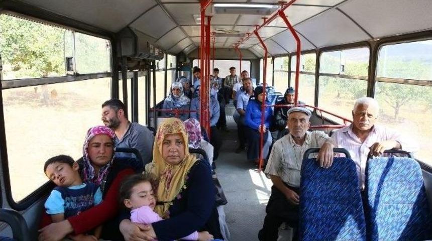B&uuml;y&uuml;kşehir, K&ouml;ylere Belediye Otob&uuml;s&uuml; Seferleri Başlattı