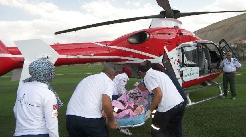 Helikopter Ambulans Darende&rsquo;den Havalandı