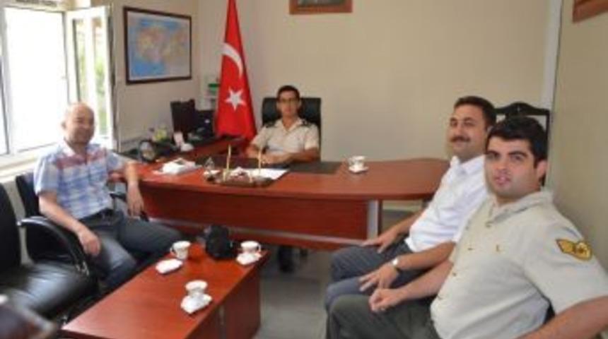 Kula Devlet Hastanesi Y&ouml;netimi Askerlik Şube Başkanını Ziyaret Etti