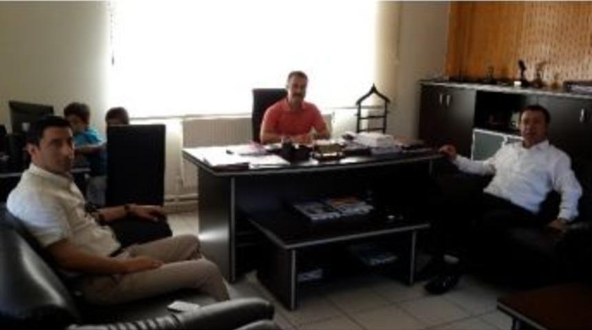 Ak Parti İl&ccedil;e Başkanı Kelebek&rsquo;ten Kara Yolları 155. B&ouml;lge Şefine Ziyaret