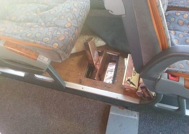 Yolcu Otobüsünde Gümrük Kaçağı 23 Bin Paket Sigara Ele Geçirildi