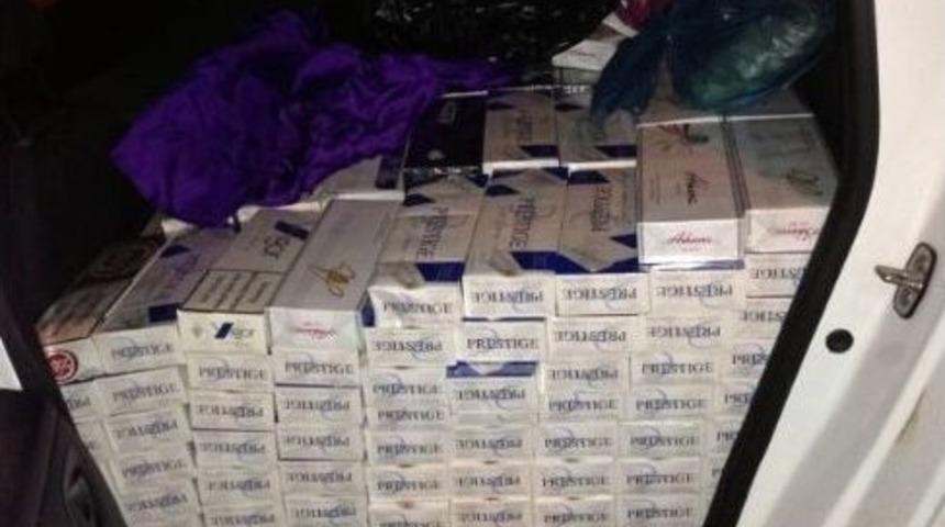 Pasinler&rsquo;de 8 Bin 800 Paket Ka&ccedil;ak Sigara Ele Ge&ccedil;irildi