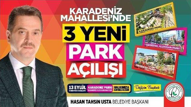 Gaziosmanpaşa’da 3 Park Hizmete Açılıyor