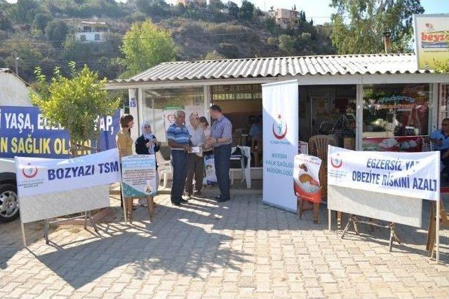 Bozyazı’da Vatandaşlar Sağlıklı Yaşam Konusunda Bilgilendirildi